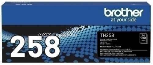 Brother TN-258B Black - Average 1,000 - Original  