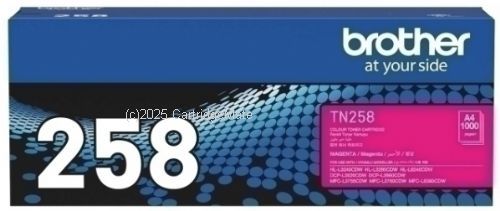 Brother TN-258M Magenta - Average 1,000 - Original   