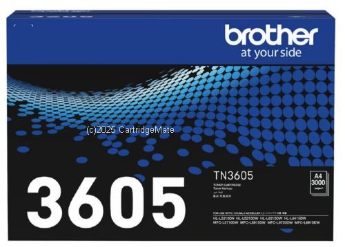 Brother TN-3605 Toner - Average Yield 3K - Original
