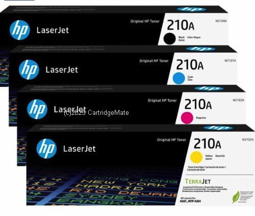 Hewlett Packard W2100A (210A) Value Pack (BCMY)  - Original 