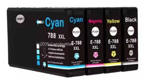 *Epson T788192 (788XXL) Value Pack (BCMY) Ultra High Yield New Compatible