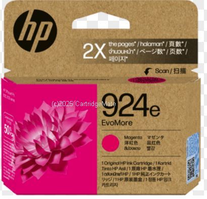 Hewlett Packard 4K0V8NA (924e) Magenta Inkjet - Original 