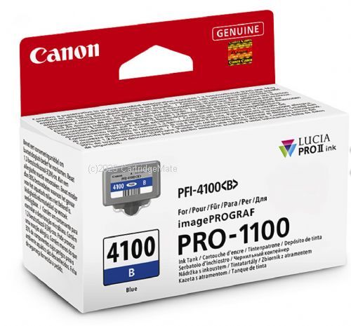Canon PFI-4100B Blue Ink Tank - Original Product     