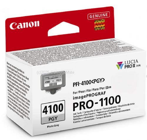Canon PFI-4100PG Photo Grey Ink Tank - Original Product      