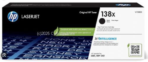 Hewlett Packard W1380X (138X) Black - Average Yield 4,000 Pages  - Original 
