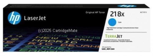 Hewlett Packard W2181X (218X) Cyan High Yield Black - Original   
