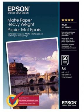 Epson S041256 Heavy Weight Matte A4- 167gms - Pack of 50