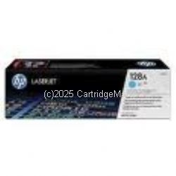 Hewlett Packard CE321A (128A) Cyan Toner Cartridge - Average 1,300 - Original