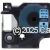 *Dymo SD45016 Black Text on 12mm wide Blue Laminated Tape New Compatible - 7 Metres