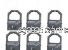 *Panasonic KX-P150 Black Fabric Ribbon- NEW Compatible (6 pack)