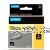Dymo 18052 heat shrink tubing Black on Yellow 6mm - Original