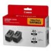Canon PG-40T Black (Twin Pack) 