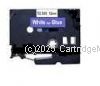 *Brother TZe-535 Laminated White on Blue Tape - 12mm x 8m - New Compatible  