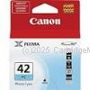 Canon CLI-42PC Photo Cyan Inkjet Cartridge  - Average Yield 60 Pages - Original 