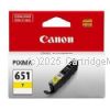 Canon CLI-651Y Yellow Inkjet - Average 344 pages 