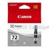 Canon PGI-72GY Grey Inkjet Cartridge  - Average Yield 144 Pages - Original  