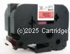 *Brother TZe-FX451 Laminated Black on Flex Red -24mm x 8 metres New Comaptible      
