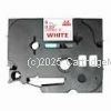 *Brother TZe-FX222 Laminated White on Flex Red Tape - 9mm x 8m -New Compatible  