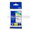 Brother TZe-141 Laminated Black on Clear Tape - 18mm x 8M