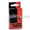 *Casio XR9RD Black Text on 9mm wide Red New Compatible Label Tape x 8 Metres   