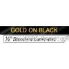 *Dymo SD45024 Gold Text on 12mm wide Black Laminated Tape New Compatible - 7 Metres