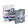 Brother TX-233 Laminated Blue on White Tape - 12mm x 8 metres      