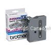 Brother TX-251 Laminated Black on White Tape - 24mm x 8 metres     