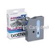 Brother TX-253 Laminated Blue on White Tape - 24mm x 8 metres       