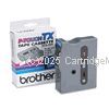 Brother TX-531 Laminated Black on Blue Tape - 12mm x 8 metres      