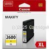 Canon PGI-2600XLY Yellow High Yield Inkjet Cartridge - Average 1,500 Pages - Original