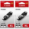 Canon PGI-650BKXLTWIN Extra Large Black Inkjet Cartridge  - Original Product 