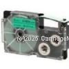 *Casio XR6GN Black Text on 6mm wide Green New Compatible Label Tape x 8 Metres     