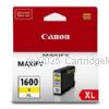 Canon PGI-1600XL Yellow High Yield Inkjet Cartridge - Average 900 Pages - Original  