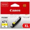 Canon CLI-671XLY Yellow Extra Large Inkjet - Original
