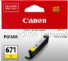 Canon CLI-671Y Yellow Inkjet Cartridge - Original Product     