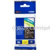 Brother TZe-335 Laminated White on Black Tape - 12mm x 8M