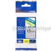 Brother TZe-M941 Black on Silver (mat) Tape - 18mm x 8M