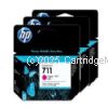 Hewlett Packard CZ135A (711) 3 Pack Magenta Ink Cart 29ml  - Original Product  