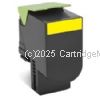 CartridgeMate Lexmark 80C8HY0 Yellow High Yield Compatible -  3,000 Pages    