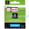 Dymo SD45015 D1 Label Cassette 12mm x 7m - Red on White 