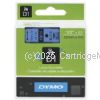 Dymo SD45016 D1 Label Cassette 12mm x 7m - Black on Blue  