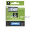 Dymo SD45020 D1 Label Cassette 12mm x 7m - White on Clear