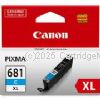 Canon CLI-681XLC Cyan Extra Large Inkjet - Average 515 Pages    
