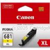 Canon CLI-681XLY Yellow Extra Large Inkjet - Average 515 Pages    