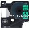 *Dymo SD45019 Black Text on 12mm wide Green Laminated Tape New Compatible- 7 Metres