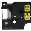 *Dymo SD40918 Black Text on 9mm wide Yellow Laminated Tape New Compatible- 7 Metres  