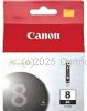Canon CLI-8BK Black Tank-Average Yield 62 Pages - Original  