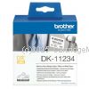Brother DK-11234 NameBadge Label - 60mm x 86mm - 260 per roll