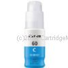 Canon GI60C Cyan Bottle of Ink  - Original Product   