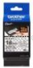 Brother TZe-S4 Black on White Tamper Evident Security Tape  